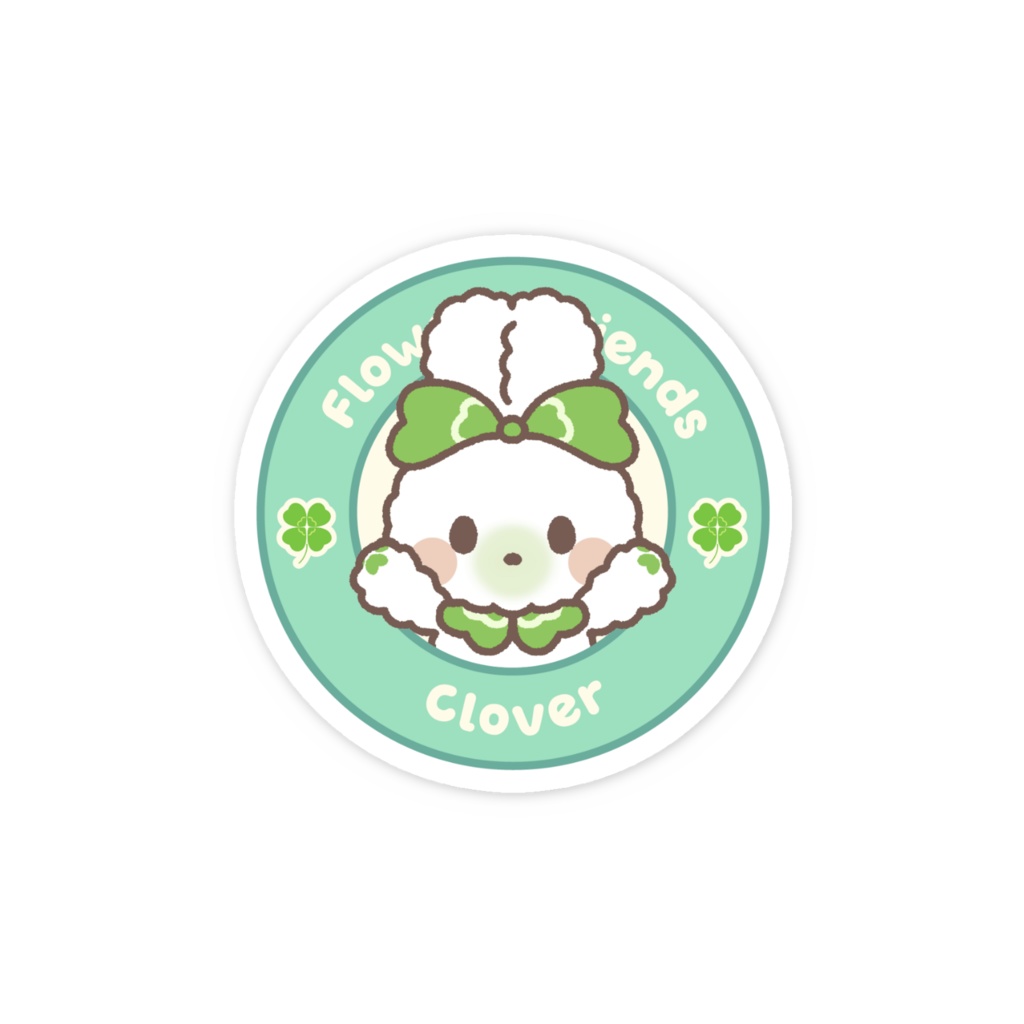 うさぎのくろーばーちゃん スマホステッカー【ふらわ~ふれんず】