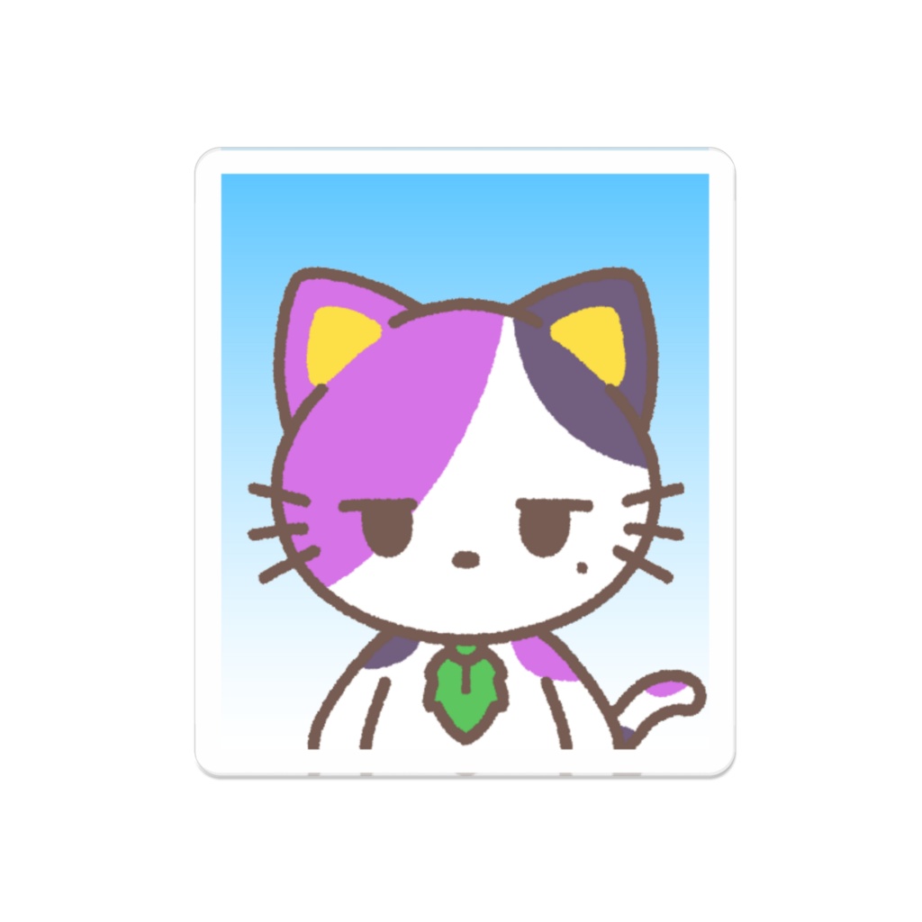 ねこのぱんじーくん　アクリルバッジ【ふらわ～ふれんず】