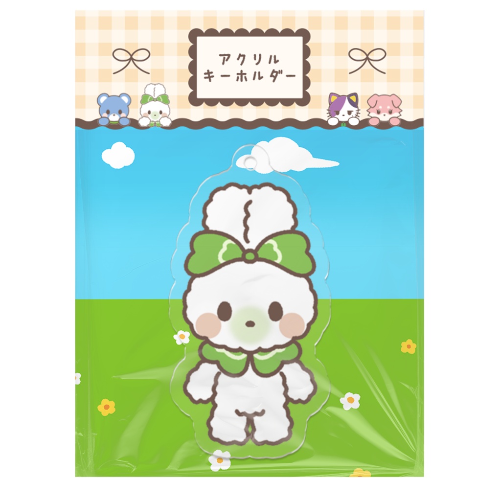 うさぎのくろーばーちゃん　アクリルキーホルダー　【ふらわ～ふれんず】