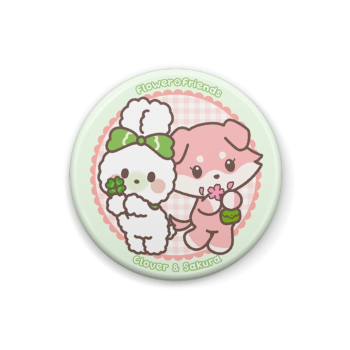 くろーばーちゃん×さくらちゃん　缶バッジ57㎜