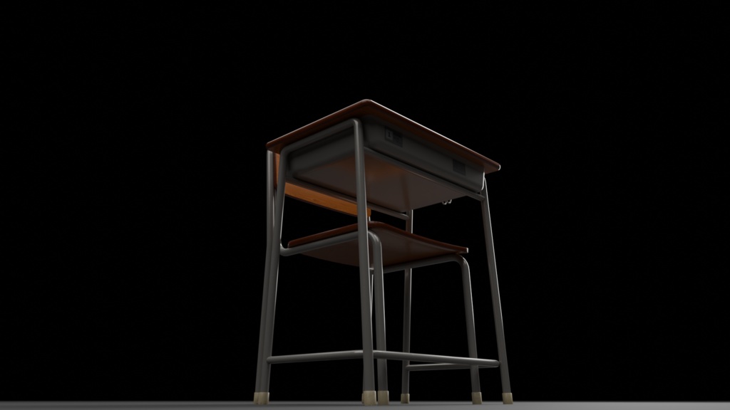 学校の机と椅子