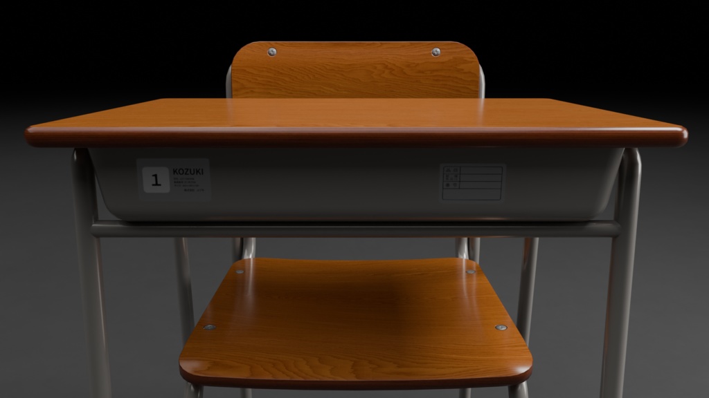 学校の机と椅子