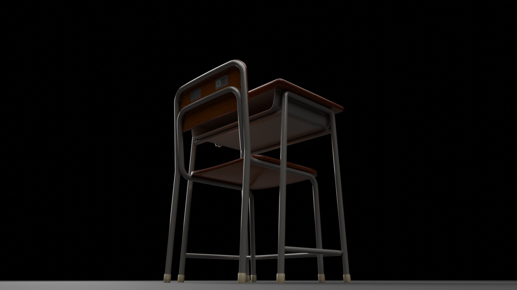 学校の机と椅子