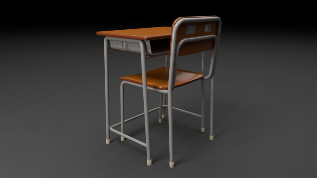 学校の机と椅子