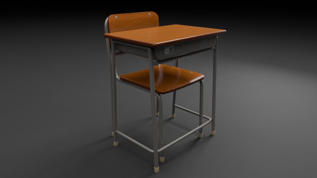 学校の机と椅子