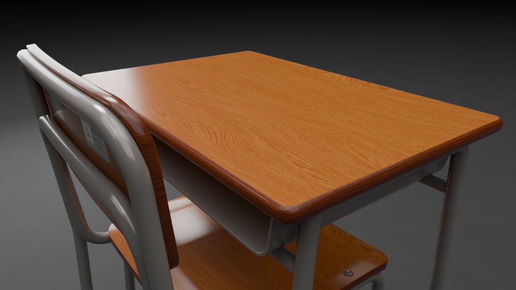 学校の机と椅子