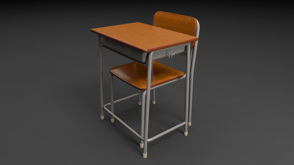 学校の机と椅子