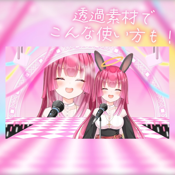 カラバリ有!【ライブ風】動く配信画面【circle_パステル】