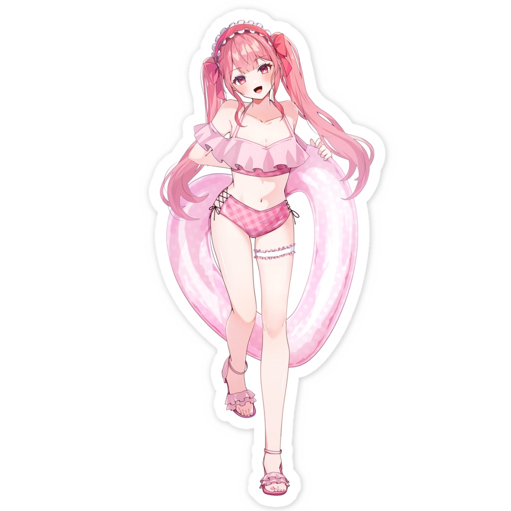 水着たぁちゃん🎀シールステッカー