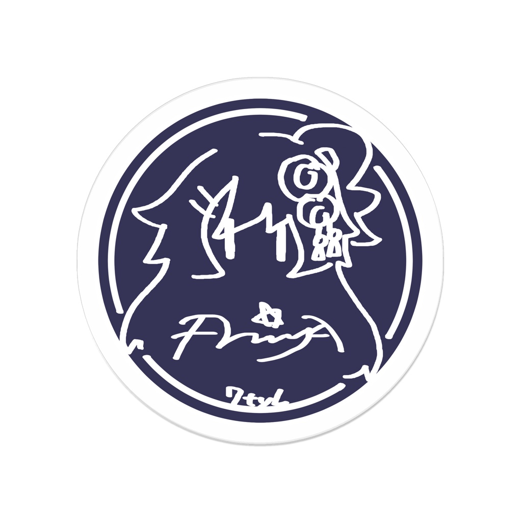 ほしむらありや丸ロゴグッズ（アクリルバッジ）