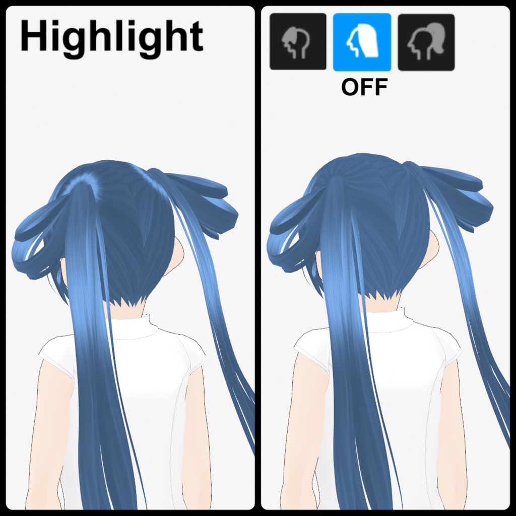 【VRoid】Hitomi Starship Hair Texture 01 ヘアテクスチャ