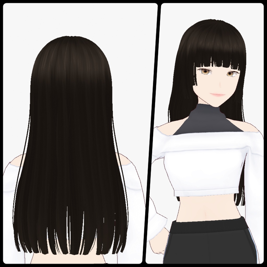 【VRoid】Hitomi Starship Hair Texture 01 ヘアテクスチャ