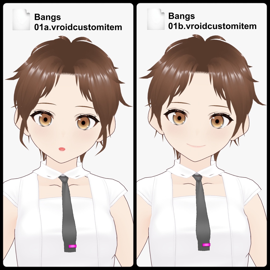 【VRoid】Hitomi Starship Bangs01 Type1
