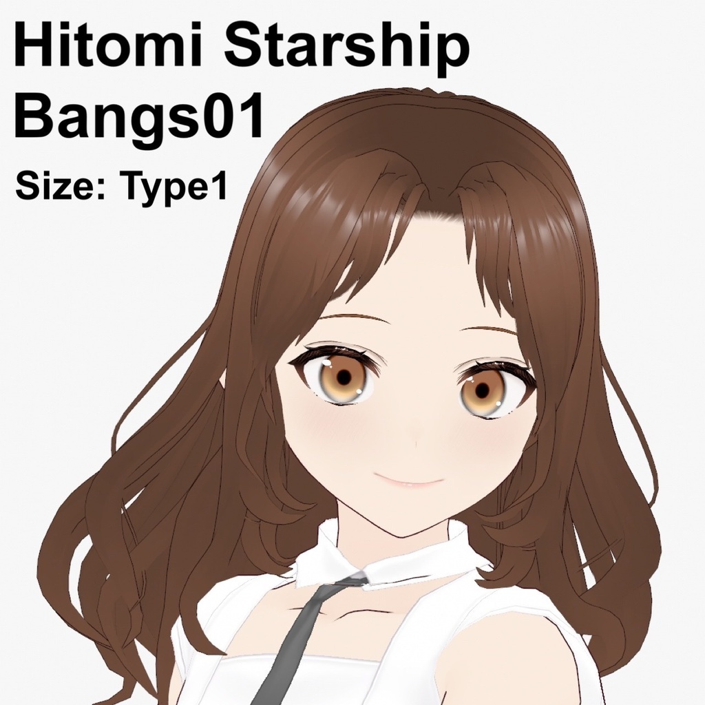 【VRoid】Hitomi Starship Bangs01 Type1