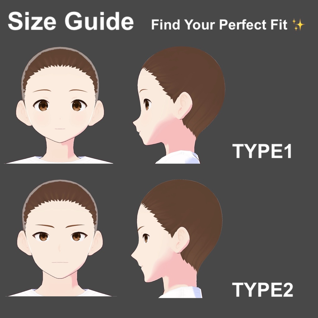 【VRoid】Hitomi Starship Bangs01 Type1