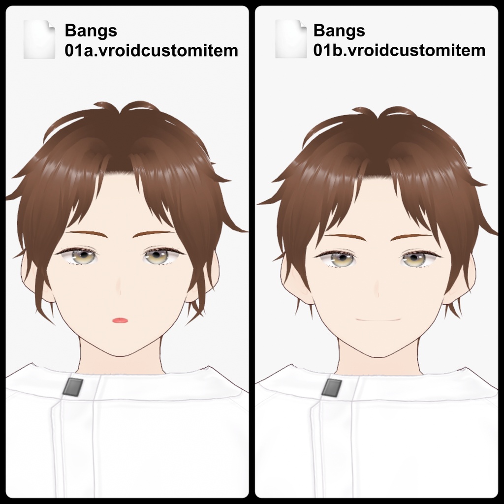 【VRoid】Hitomi Starship Bangs01 Type2