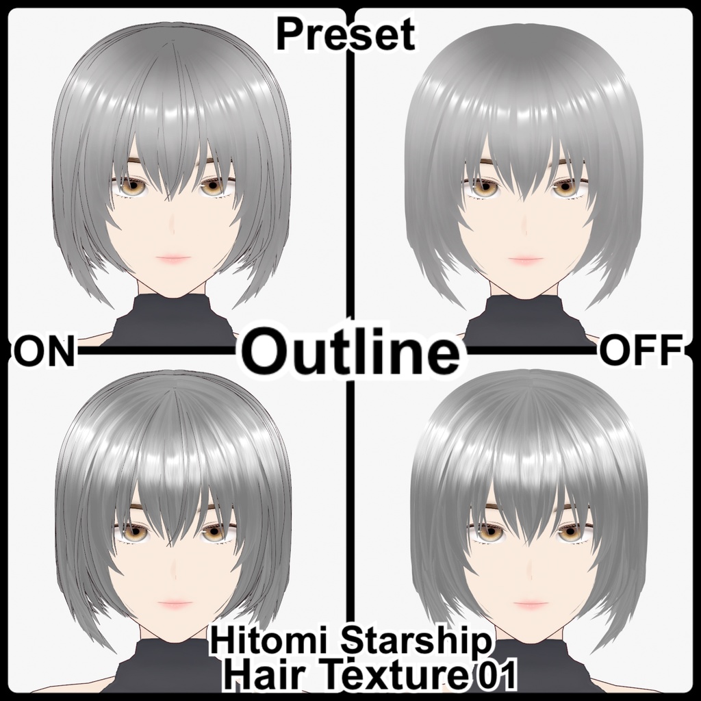 【VRoid】BackHair01