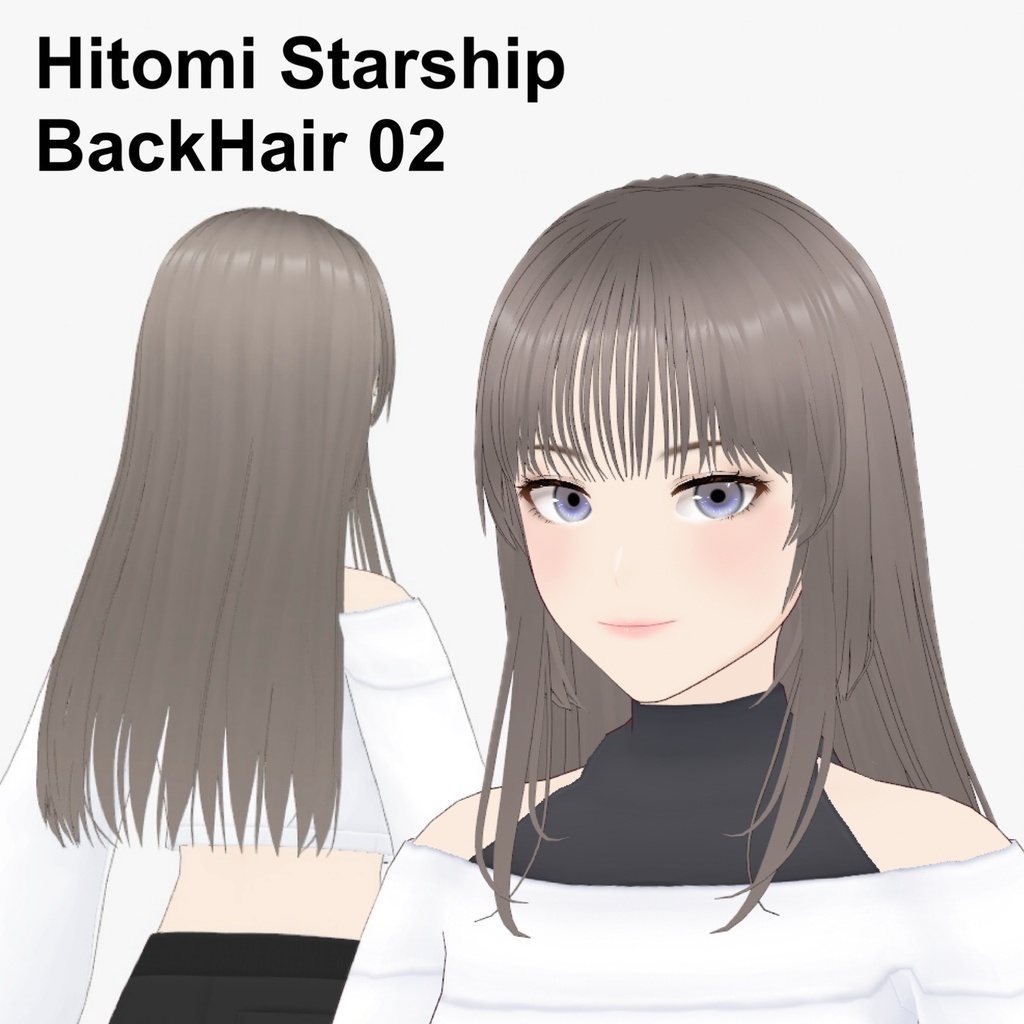 【VRoid】BackHair02