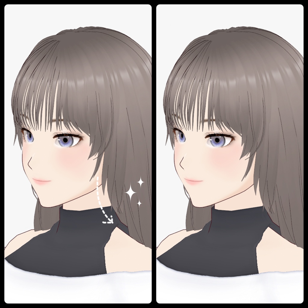 【VRoid】BackHair02