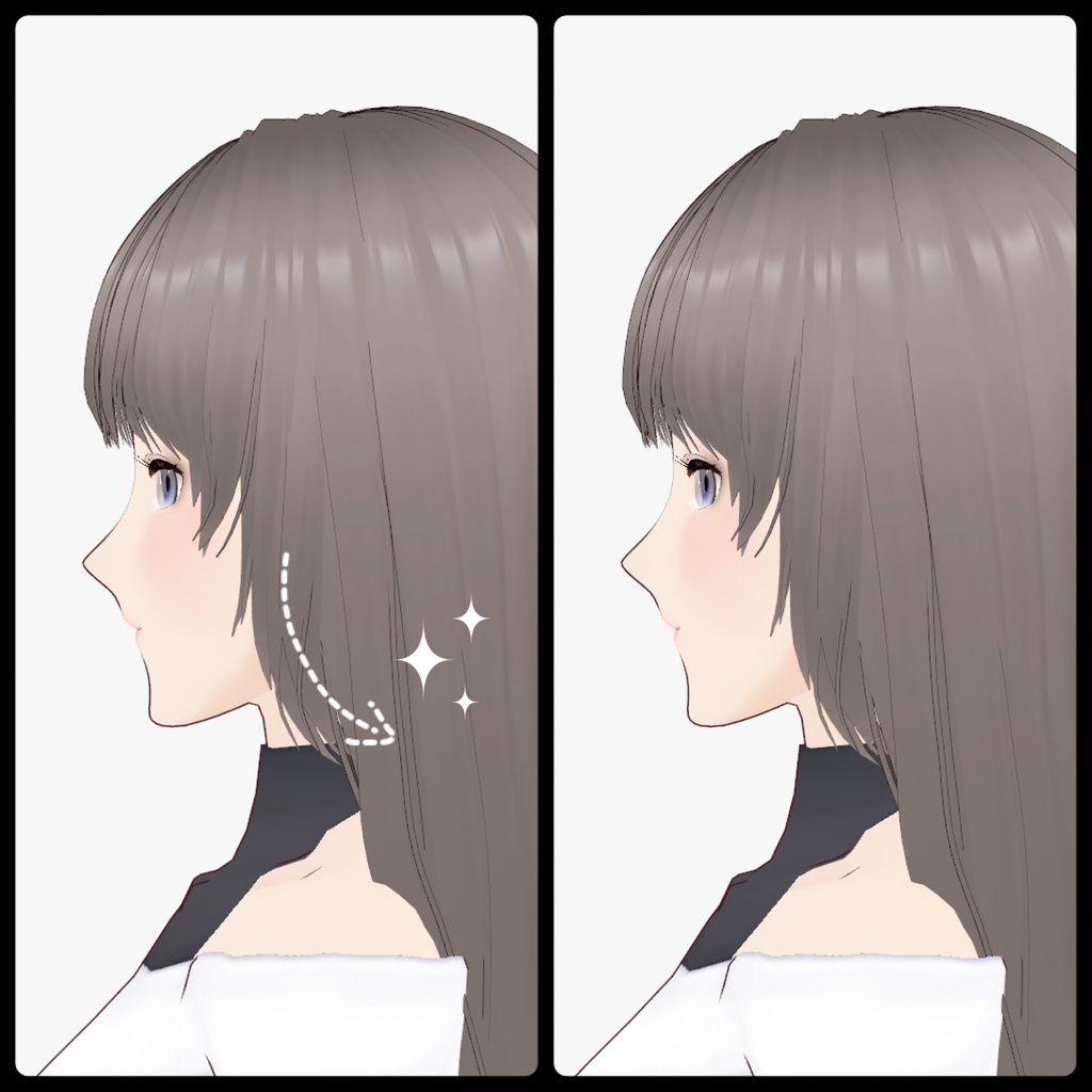 【VRoid】BackHair02