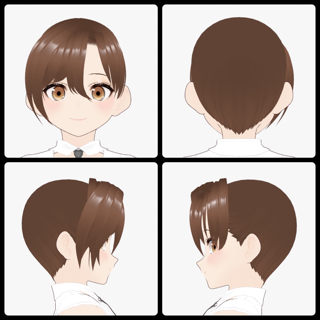 【VRoid】Bangs03R Type1 右分け前髪