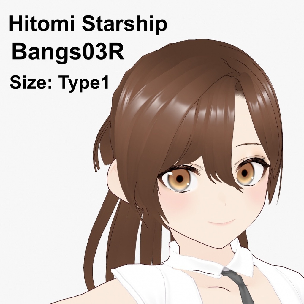 【VRoid】Bangs03R Type1 右分け前髪