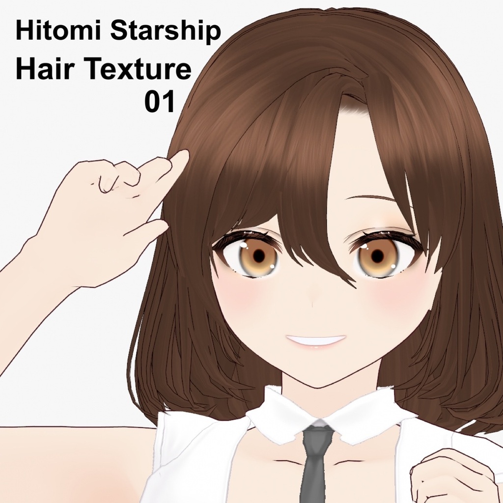 【VRoid】Bangs03R Type1 右分け前髪