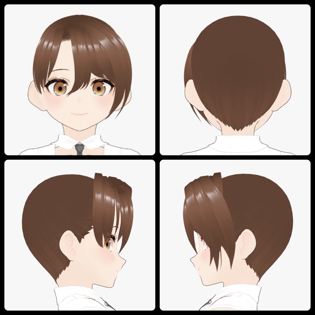 【VRoid】Bangs03L Type1 左分け前髪