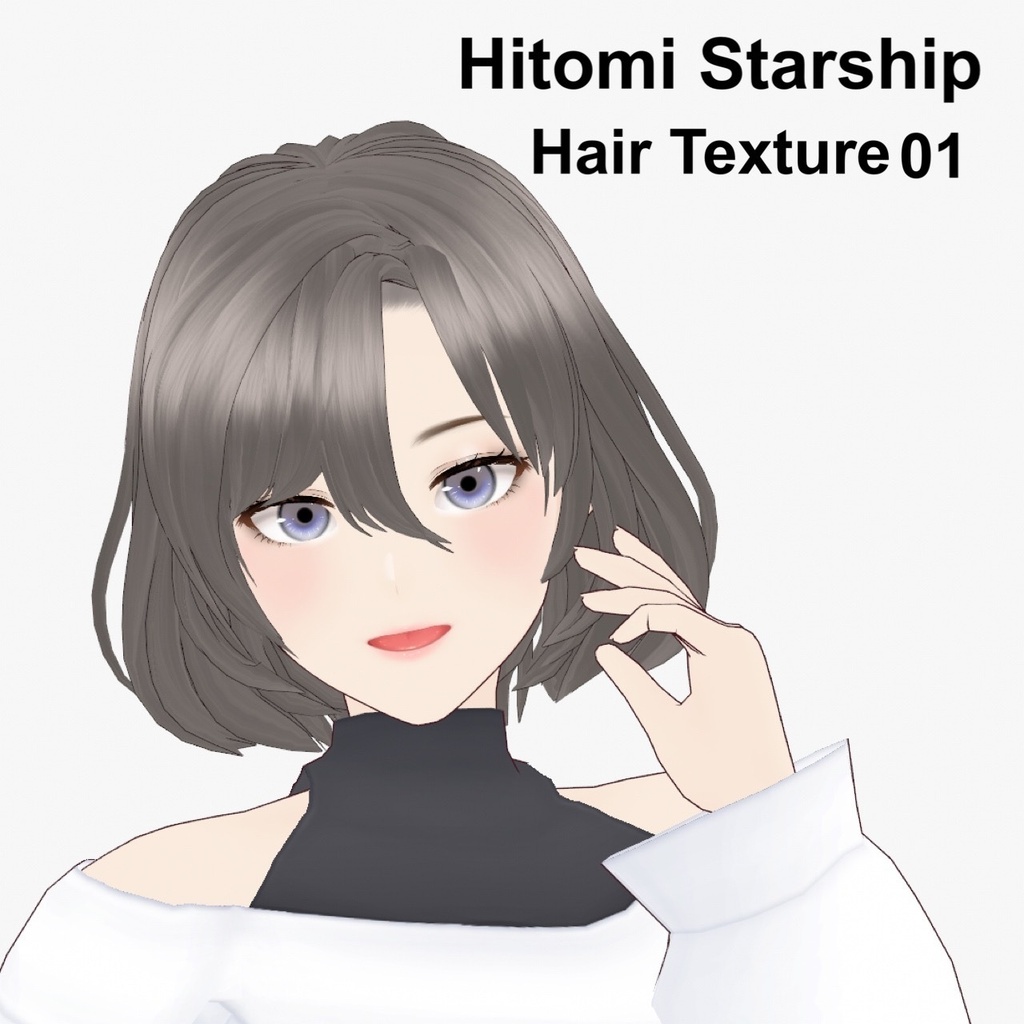【VRoid】Bangs03R Type2 右分け前髪