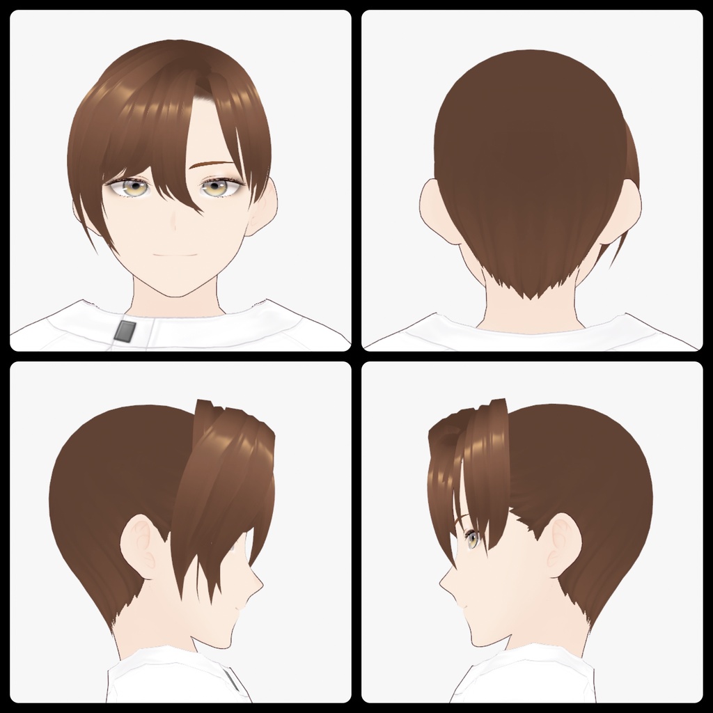 【VRoid】Bangs03R Type2 右分け前髪