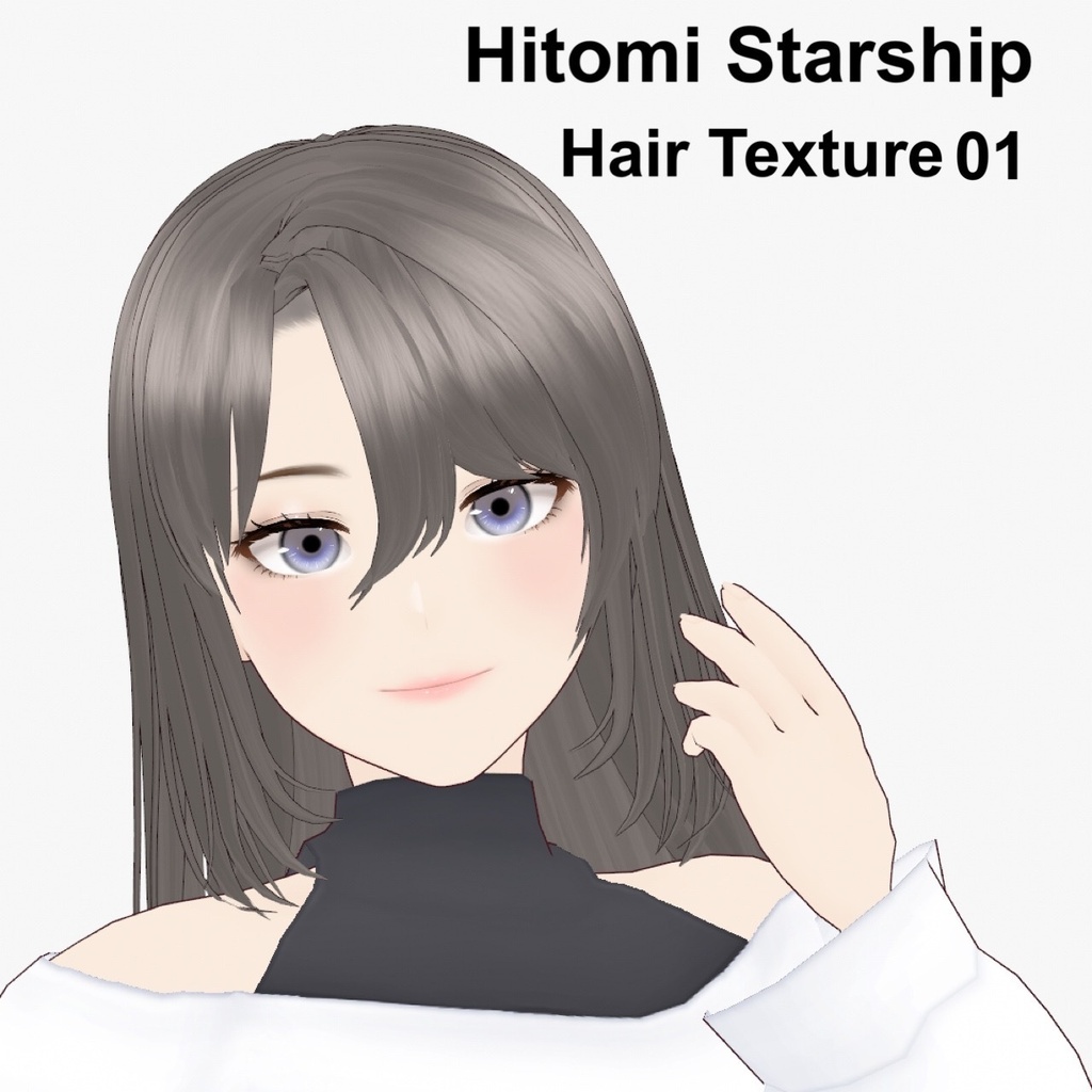 【VRoid】Bangs03L Type2 左分け前髪