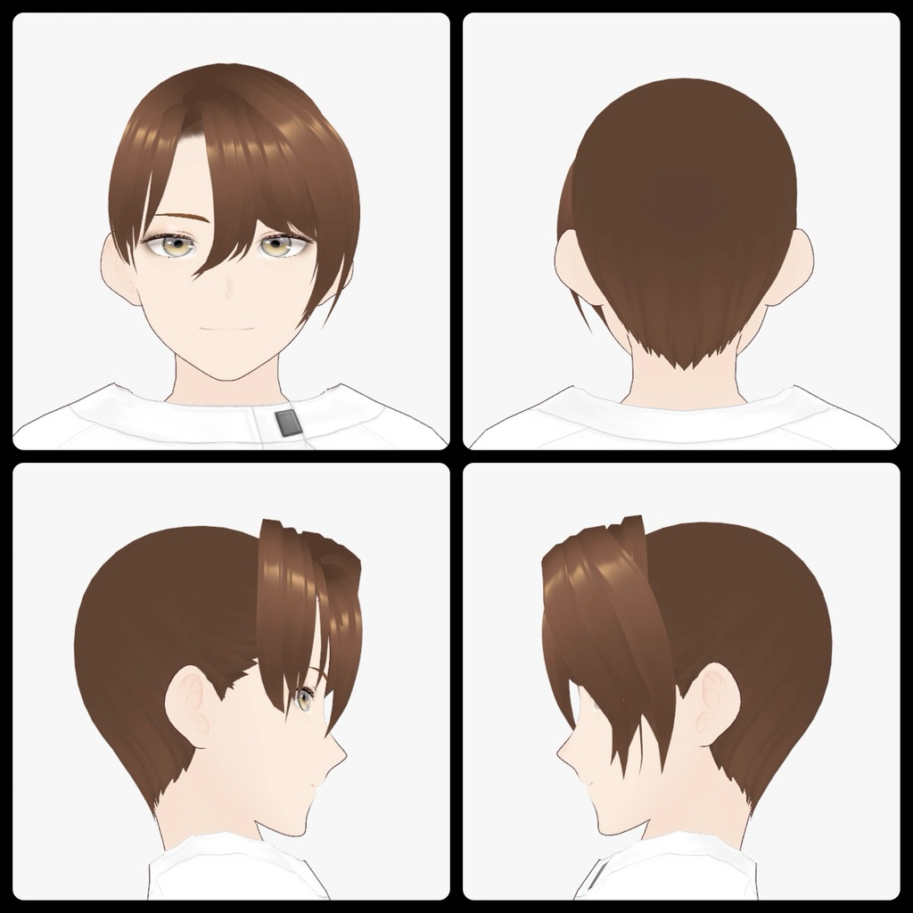 【VRoid】Bangs03L Type2 左分け前髪