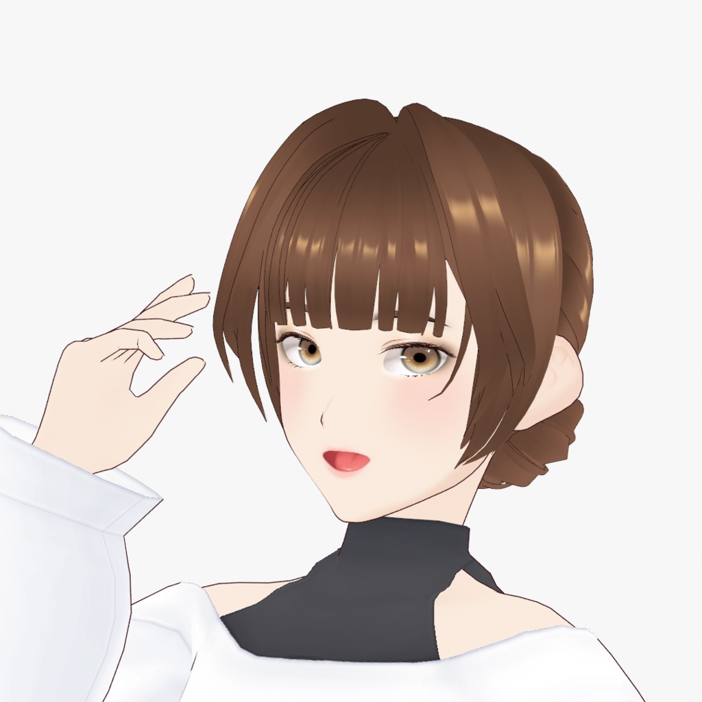 【VRoid】Hitomi Starship Extra01 真ん中分けエアインテーク