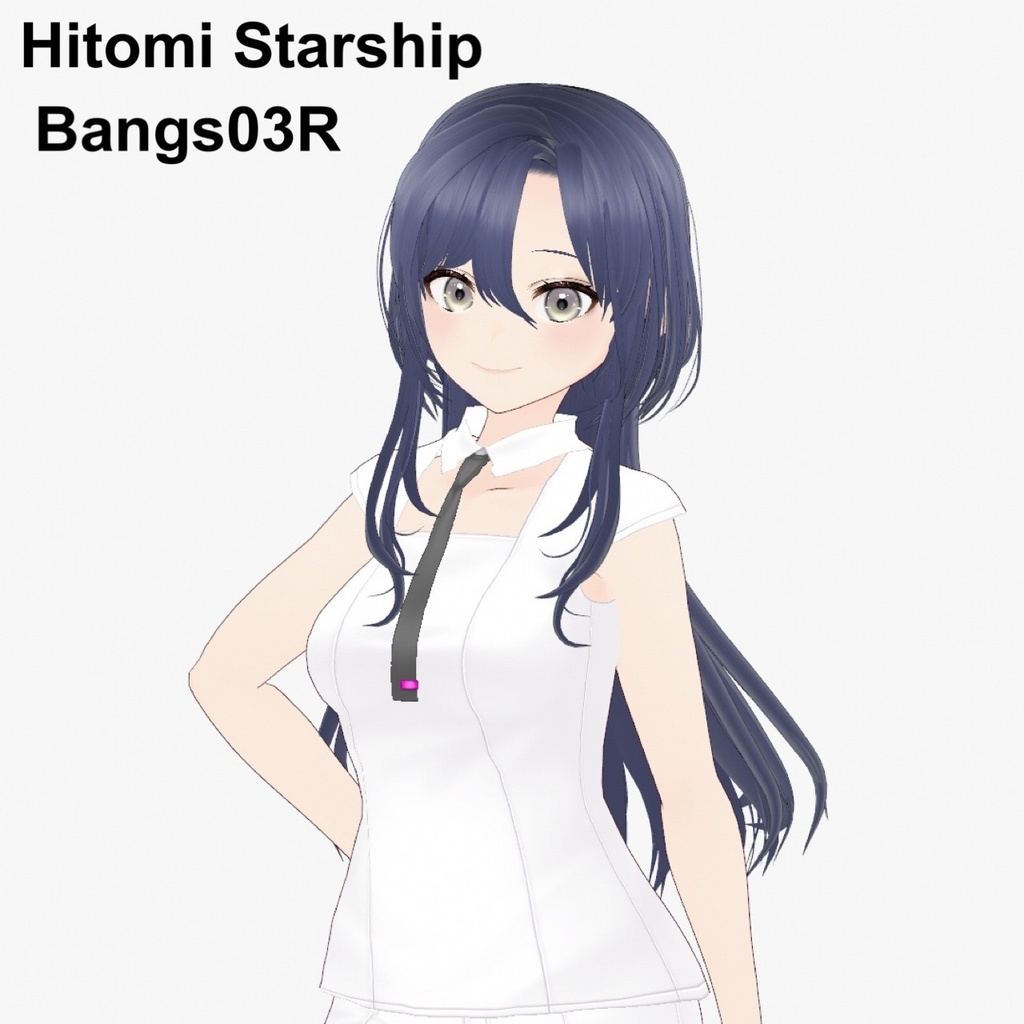 【VRoid】期間限定価格 BackHair03 ロング ウルフカット