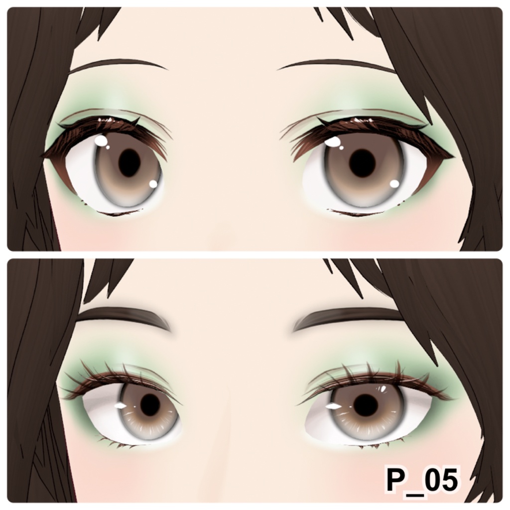 【VRoid】Eyeshadow Party 12アイシャドウ+3チーク