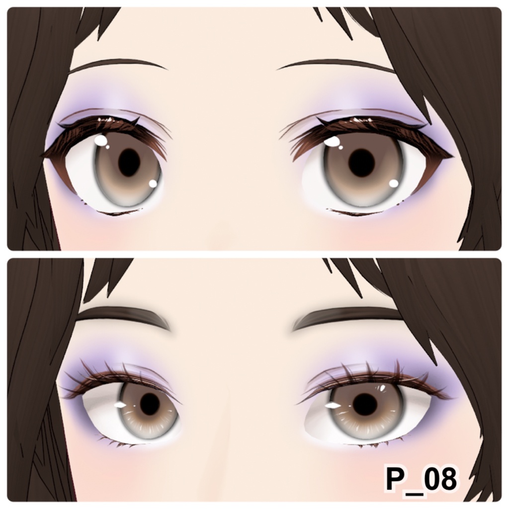 【VRoid】Eyeshadow Party 12アイシャドウ+3チーク