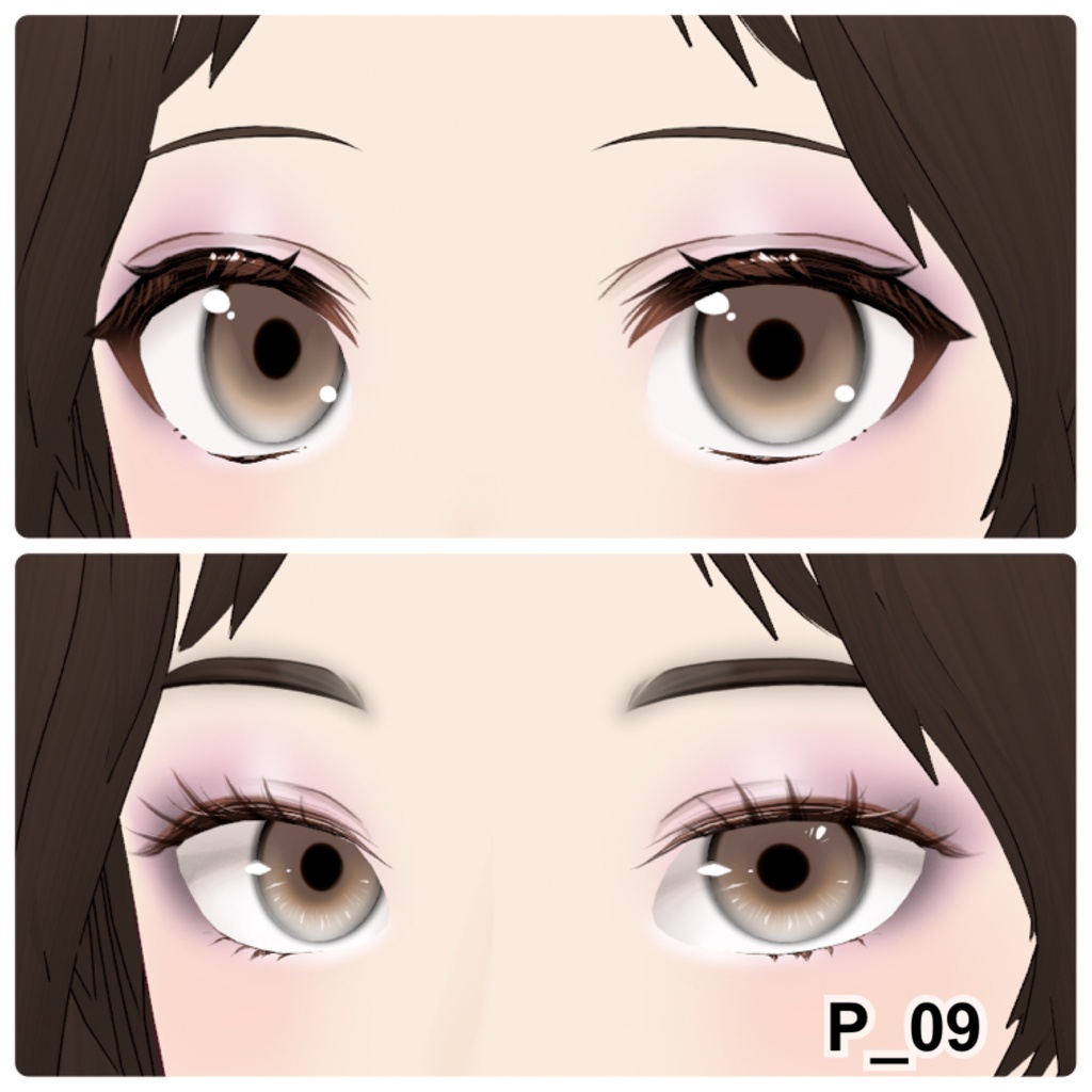 【VRoid】Eyeshadow Party 12アイシャドウ+3チーク