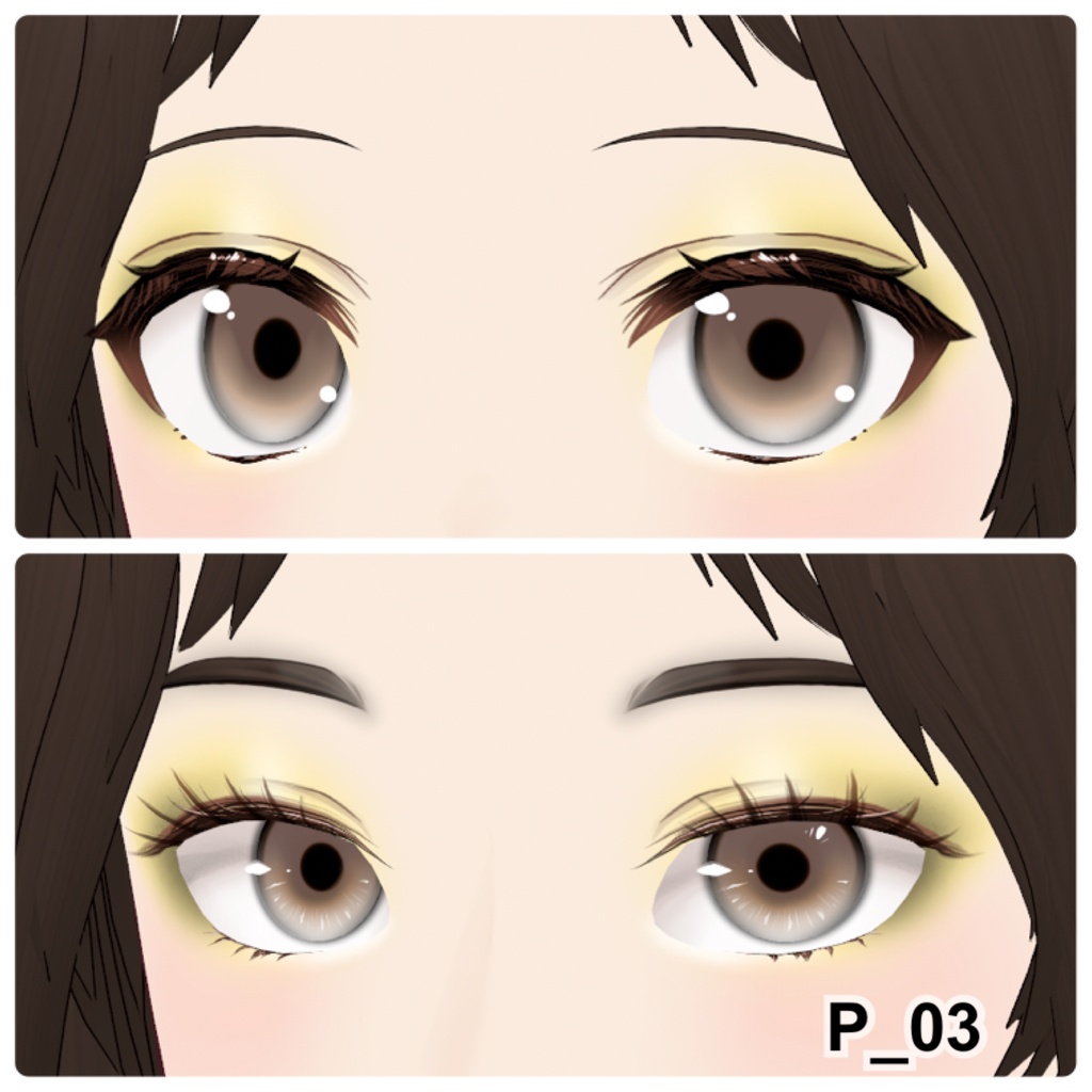 【VRoid】Eyeshadow Party 12アイシャドウ+3チーク