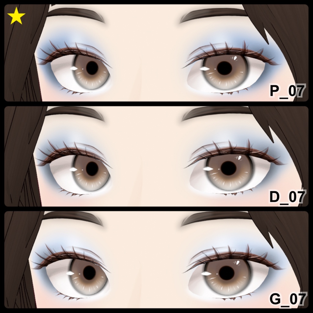 【VRoid】Eyeshadow Party 12アイシャドウ+3チーク