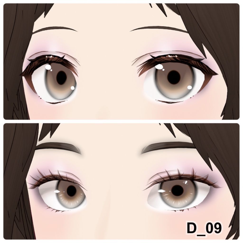 【VRoid】Eyeshadow Daily 10アイシャドウ+3チーク