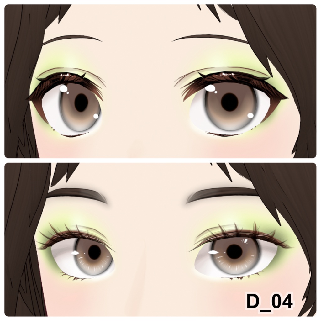 【VRoid】Eyeshadow Daily 10アイシャドウ+3チーク
