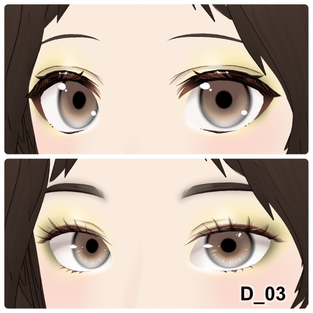 【VRoid】Eyeshadow Daily 10アイシャドウ+3チーク