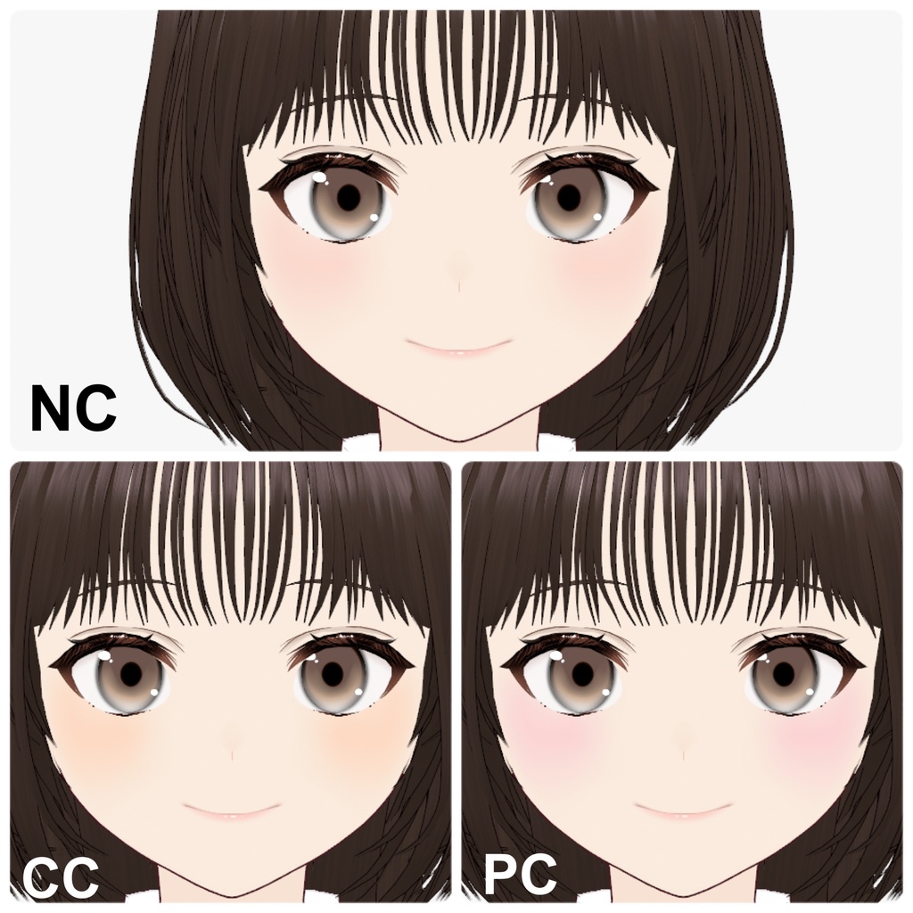 【VRoid】Eyeshadow Daily 10アイシャドウ+3チーク