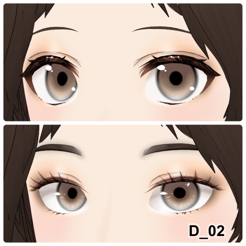 【VRoid】Eyeshadow Daily 10アイシャドウ+3チーク