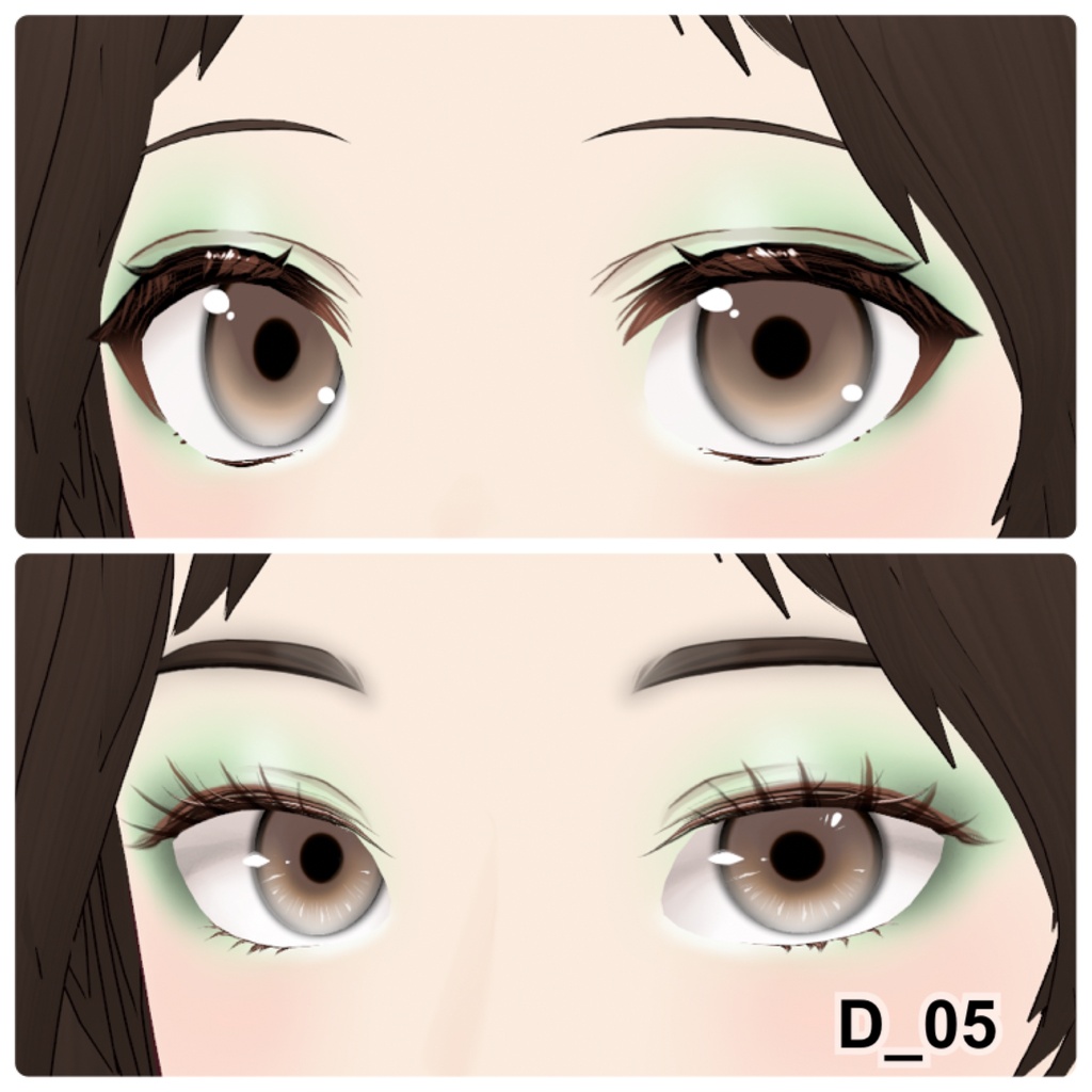 【VRoid】Eyeshadow Daily 10アイシャドウ+3チーク