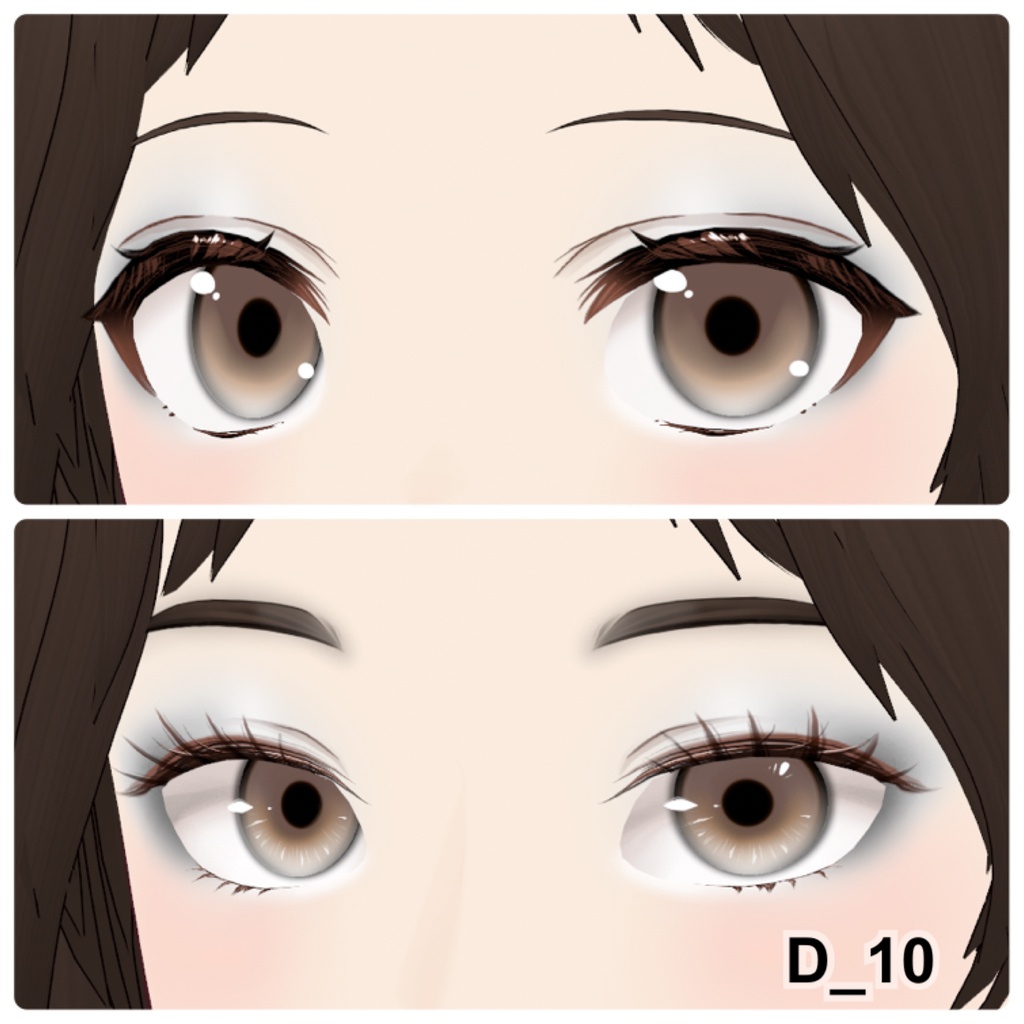 【VRoid】Eyeshadow Daily 10アイシャドウ+3チーク