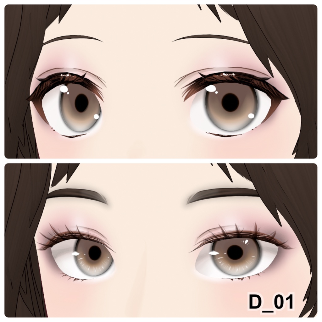 【VRoid】Eyeshadow Daily 10アイシャドウ+3チーク