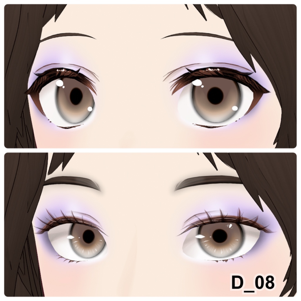 【VRoid】Eyeshadow Daily 10アイシャドウ+3チーク
