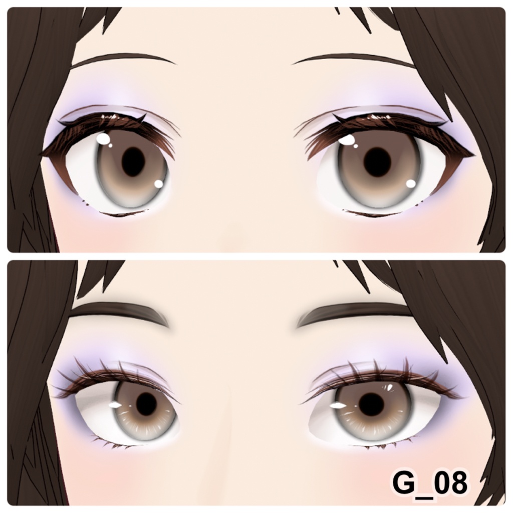 【VRoid】Eyeshadow Girly 10アイシャドウ+3チーク