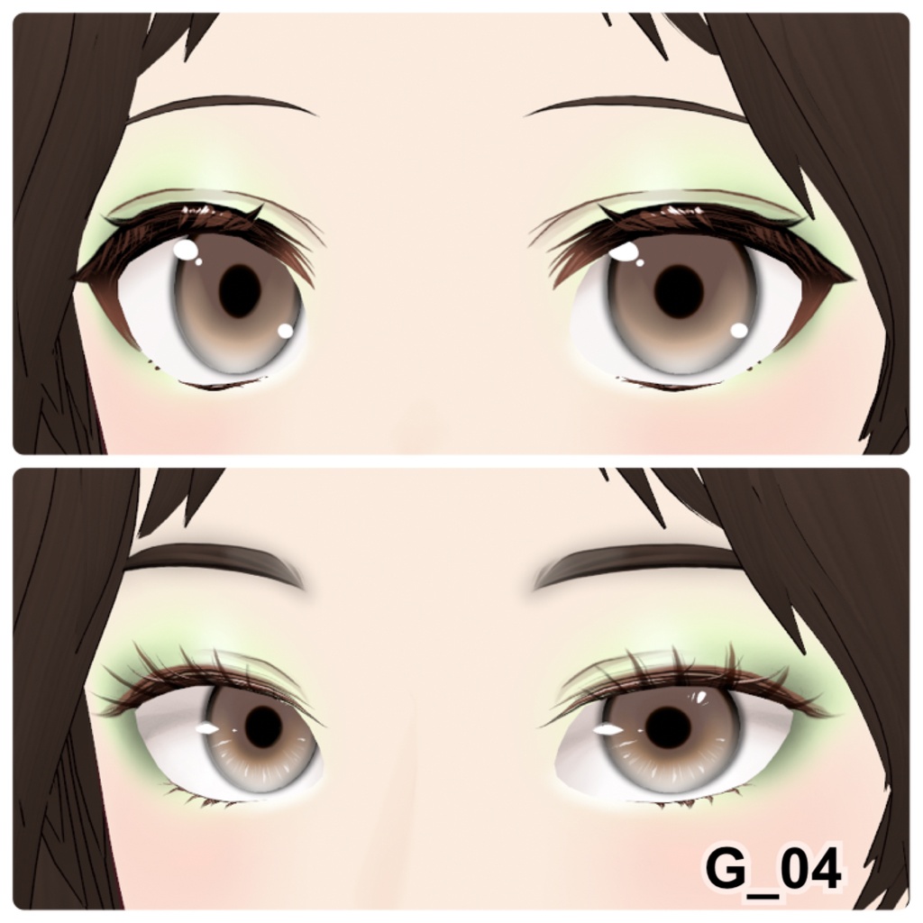 【VRoid】Eyeshadow Girly 10アイシャドウ+3チーク
